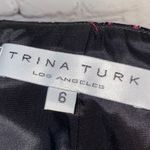 Trina Turk Hot Pink Pencil Skirt with Black Floral Details Photo 5