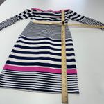 Eliza J  Dress Womens Size 8 Petite Pink Blue‎ Striped Off Shoulder Long Sleeve Photo 9