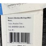 Free Fly Bamboo Heritage Midi Dress M Heather Flint Gray Cotton Bamboo Pockets Size M Photo 10