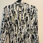 Mango NWT Mng Long Dress Animal Print Ruched US Sz 0 Mob Wife Dark Romantic Boho Photo 5