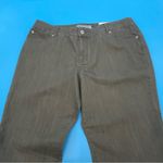 Chico's  Platinum Ultimate Fit Denim Jeans Barely Flare Olive Green Size 20 Photo 6