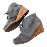 Dr. Scholls  Dakota Grey Suede Lace Up Shoe Size 8.5 Photo 0