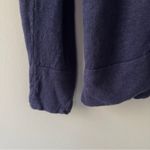 Lilly Pulitzer 100% Linen Hooded Pullover Lightweight Kangaroo pocket navy solid Photo 4
