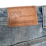 One Teaspoon High Waist Bonita Blue Denim Jean Short Distressed Raw Hem Size 27 Photo 3