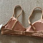 Aerie  Tan Textured Knit Scoop Bikini Top XS Photo 2