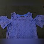 Ronni Nicole  Women’s Blue Lace Midi Dress Size 6 Photo 2