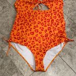 SheIn Plus Leopard Tie Side One Piece Swimsuit Photo 6