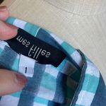 mes filles Wallis Mini Dress in Blue Green Gingham Check Size 1 Small/ Medium Photo 5