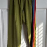 Aviator Nation  Olive Joggers with Rainbow Stripe Photo 1
