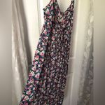 Mimi Chica Anthropologie Midi Sun dress Floral sz L front cut out button down Photo 2