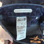 Seven 7 blue Bermuda Jean Shorts Women's size 12 Photo 4