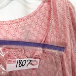 Croft & Barrow  Plus Size 1X Nightgown Pink Floral Short Sleeve Midi 1807 Photo 8