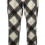 7 For All Mankind Sz27 THE SKINNY SECOND SKIN STRETCH VELVET WINTER PLAID Photo 0