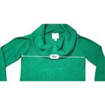 Anthropologie Ett:wa  Green Ribbed Knit Pullover Sweater SMALL‎ Yuppie Old Money Photo 5