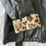 wilson's leather Vintage Leather and Leopard Hooded Winter Coat 🔥 Photo 1