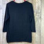H&M Medium Black Light Weight Crewneck 3/4 Sleeves Knit Sweater Photo 1