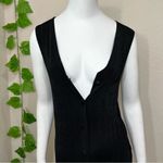 Pola Black Button Down Vest Dress Photo 5