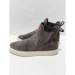 UGG ‎ Mauna Gray Suede Leather Ankle Boots Platform Chelsea Pull On Booties 11 Photo 4