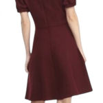 Gal Meets Glam Gal Meets Glam Dress Women 4 Burgundy Kristen Ribbed Knit Fit and Flare Mini Photo 0