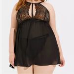 Torrid  Black Lace Sheer Lace‎ Chemise Plus Size 3 Photo 3