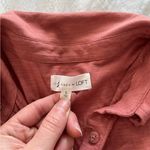 Lou & grey LOFT Terracotta Casual Button-Down Shirt Photo 1