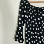 City Streets Off-the-Shoulder Pokadot Sheath Dress Photo 7