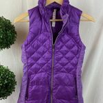 Lululemon Purple Sleeveless Zip Front Quilted Goose Down Puffer Vest 4 Photo 1