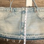 ZARA  Crop Denim Jean Spaghetti Strap Top - NWT Photo 6
