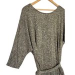 Lane Bryant  Dress Womens 18 20 Sweater Cocktail Belt Shimmer Metallic Gold Black Photo 1