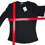 Free People  Intimately Top Womens S Black‎ Aura Layering Lightweight Sweater Photo 4