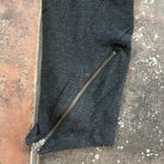 Peruvian Connection  Dark Gray Leggings With Zipper Detail Sz 8 Photo 6