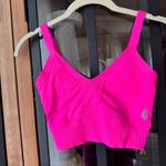 FP Movement Good Karma Scoop Neck Sports Bra criss cross back malibu neon tank Pink Photo 7