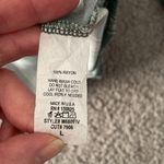 Emory park Green Stripped V-Neck Long Sleeve Blouse | Size Large Photo 7