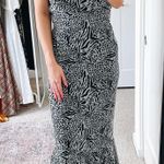 L'Academie  Revolve B&W Animal Printed Slip Maxi Dress  Photo 5