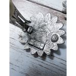 Vintage The Original Arizona Jean Company Clip On Earrings Silver Tone Photo 5