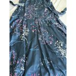 Rachel Roy  Claudette Tie Front Midi Dress Size 14 Blue Floral Date night Photo 5