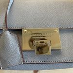 Vanessa Hogan Australia Gray Leather Sling Shoulder Bag Photo 3