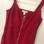 Topshop red cord overall dress sz 4 Petite Photo 5