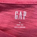 Gap  Womens Small Pink Tie Front Short Sleeve Top Over Sized Easy Fit T-shirt Photo 7