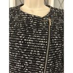 The Limited  Textured Black And White Zip Up Jacket Womens Medium Photo 5