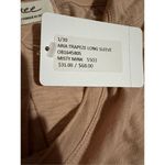 Free People Aria Trapeze Long Sleeve Top XS Misty Mink Pink Photo 6