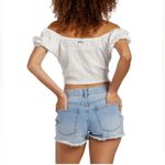 Billabong Women’s Flirt One White Off-Shoulder Top Photo 1