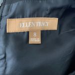 Ellen Tracy  Colorblock Sheath Dress 8 Blue Black Lined Sleeveless Zip Round Neck Photo 5