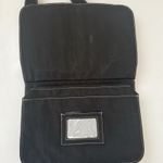 Baggallini  Cross Over Buckle Crossbody Expandable Black Nylon Travel Bag Photo 5