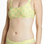 Stoney Clover Lane  Lime Green Palm Tree Bikini Top + Scoop Bottom #4812; size M Photo 0