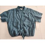 Athleta Playa Linen Tie Top Size Large Wrap Stretch Waist NWT Photo 10