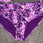 Time And Tru  NWOT 2 piece plus size bathing suit top 2X bottom 1X purple tie dye Photo 1