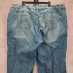 Just My Size 024.  Modern Bootcut Straight Wide Blue Jeans 26W Short Photo 4