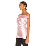 Helmut Lang  Front Drape Satin Top Rose Quartz Size‎ 2 NWOT Photo 3