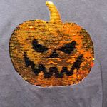 Gloria Vanderbilt #Halloween GV Black and orange/gold Sequin Pumpkin Long Sleeve Tee MSRP $40 NWT Photo 4